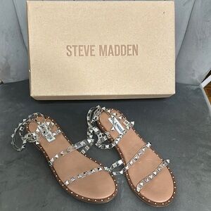 Steve Madden Metallic Studded Sandals